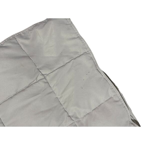 Beige Mini Down Feather Comforter Travel Blanket Lightweight Throw Khaki Chamber - Picture 4 of 5